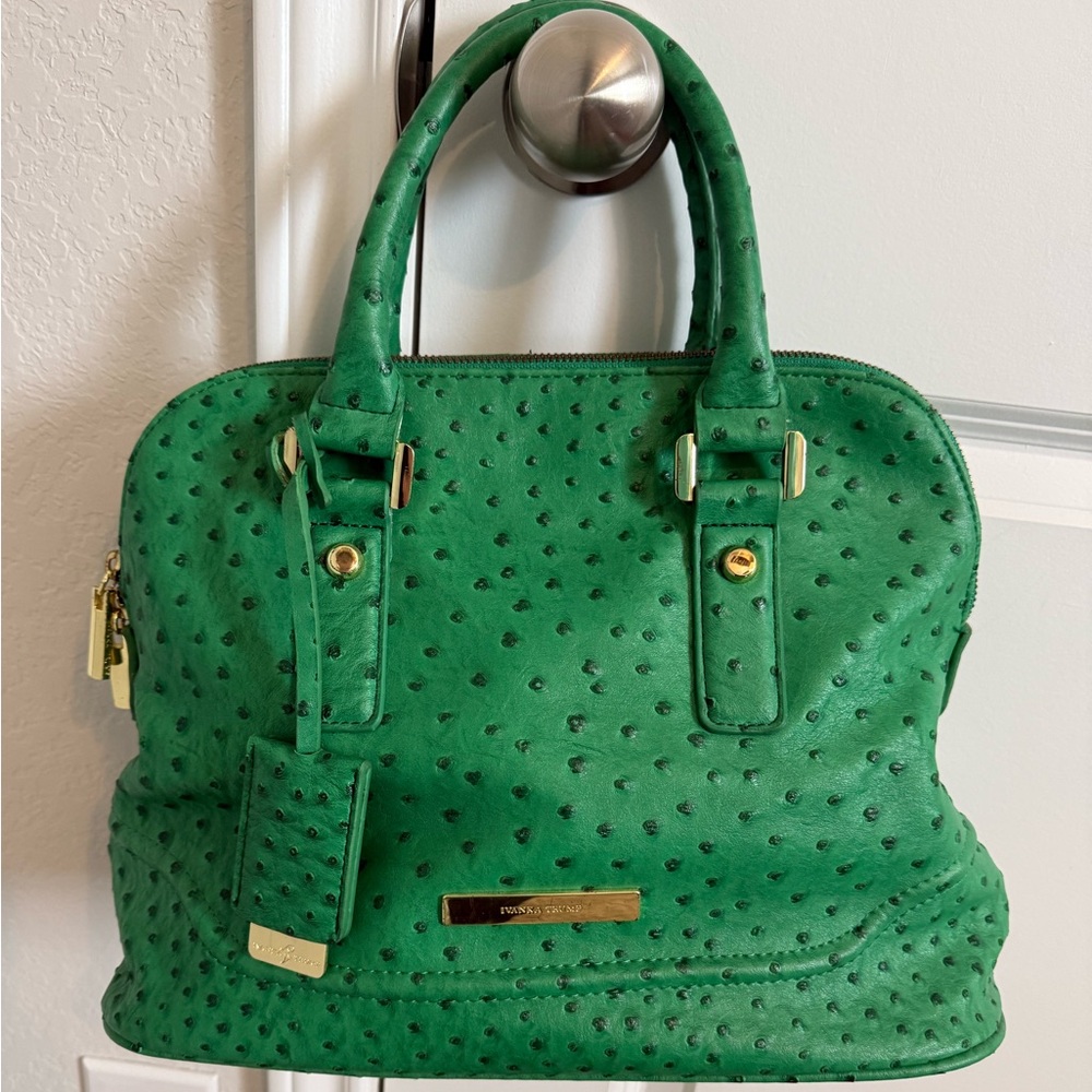 Ivanka Trump green crocodile purse